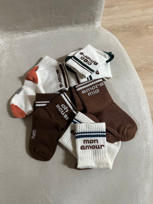 KIDS SOCKS| TROPICAL GREEN CIAO AMORE