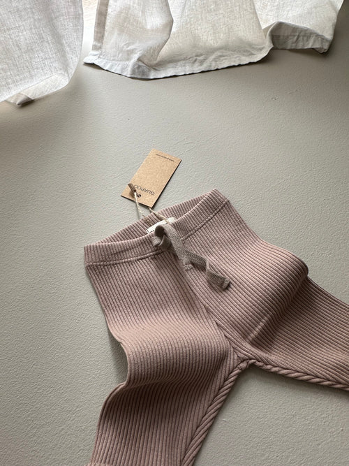 SOFT RIB LEGGINGS | CACAO