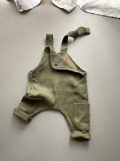 SOFT RIB DUNGAREES | KHAKI