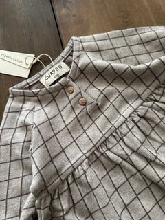 MATILDA DRESS BROWN CHECK
