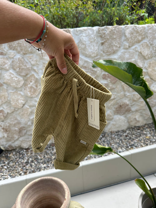 CORDUROY PANTS | OLIVE