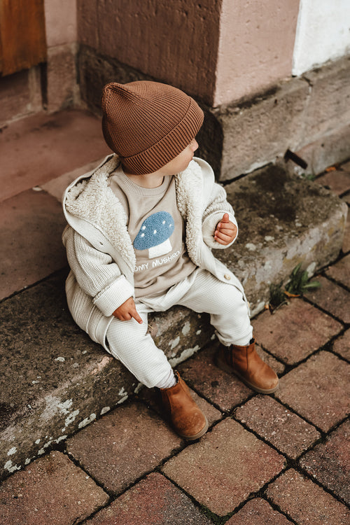 WAFFLE LEGGINGS | CREAM