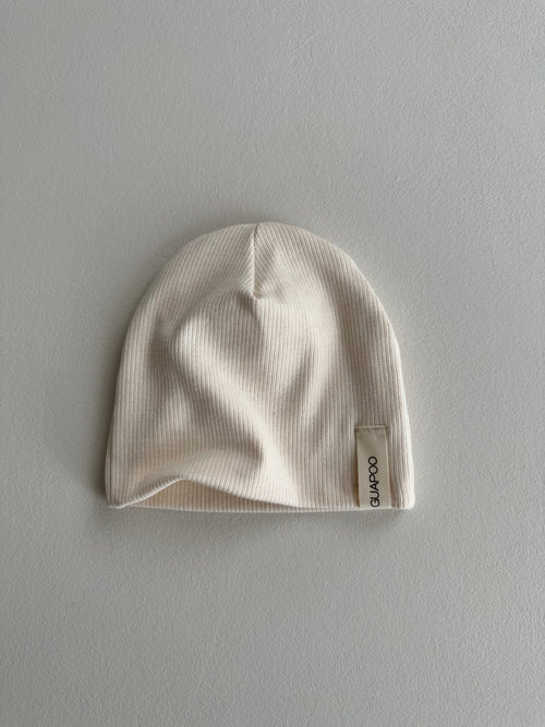 BEANIE OHNE KNICK | MILK