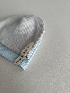 BEANIE OHNE KNICK | POWDER BLUE