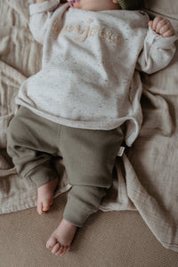PURE RIB LEGGINGS | VINTAGE KHAKI