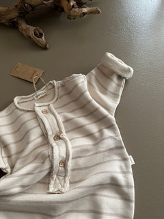 SWEAT ROMPER | FRAPPÉ STRIPES