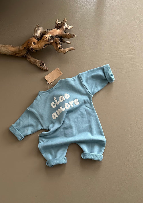 SWEAT ROMPER HELLBLAU | CIAO AMORE