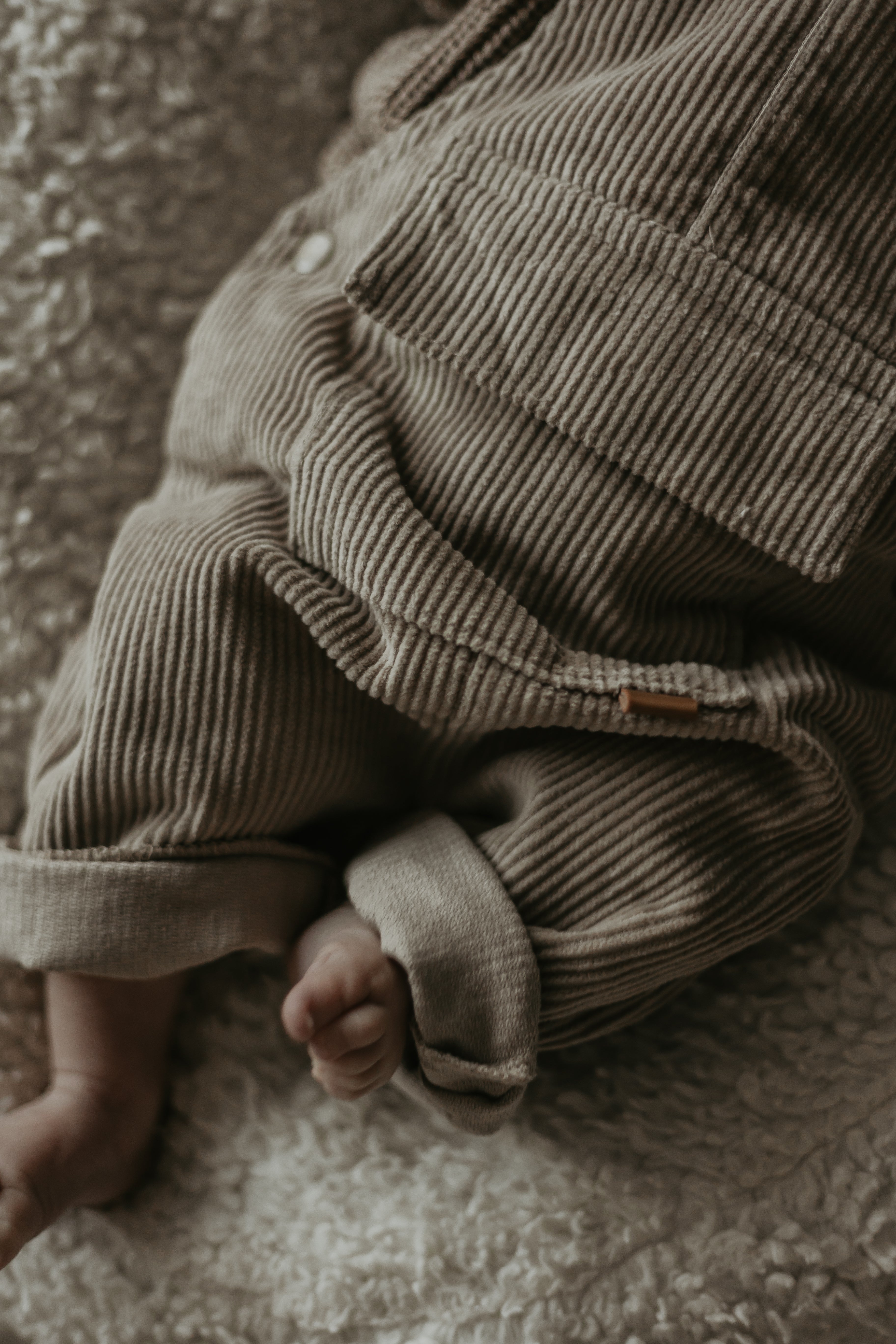 CORDUROY DUNGAREES | LIGHT TAUPE