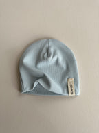 BEANIE OHNE KNICK | POWDER BLUE