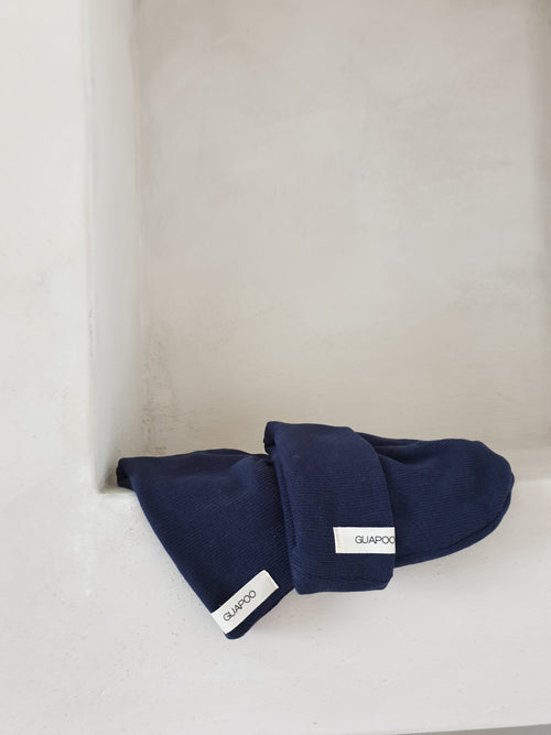 CUFF KNIT BEANIE DARK BLUE