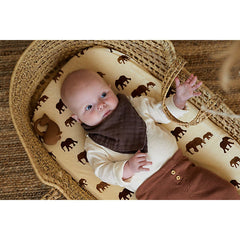 2 Pack BIB BANDANA WRIKLED COTTON CHESTERNUT