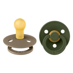 BIBS SCHNULLER 2-er SET | HUNTER GREEN & DARK OAK