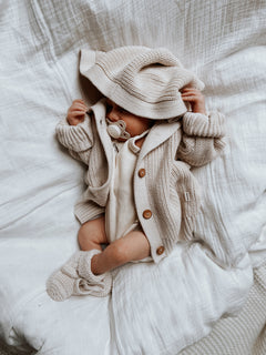 SOFT KNIT BOOTIES OAT
