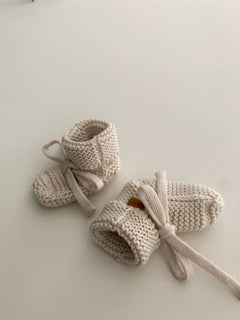 SOFT KNIT BOOTIES OAT