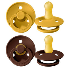 BIBS SCHNULLER 2-er SET | MUSTARD & MOCHA