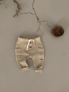 WAFFLE LEGGINGS | BEIGE