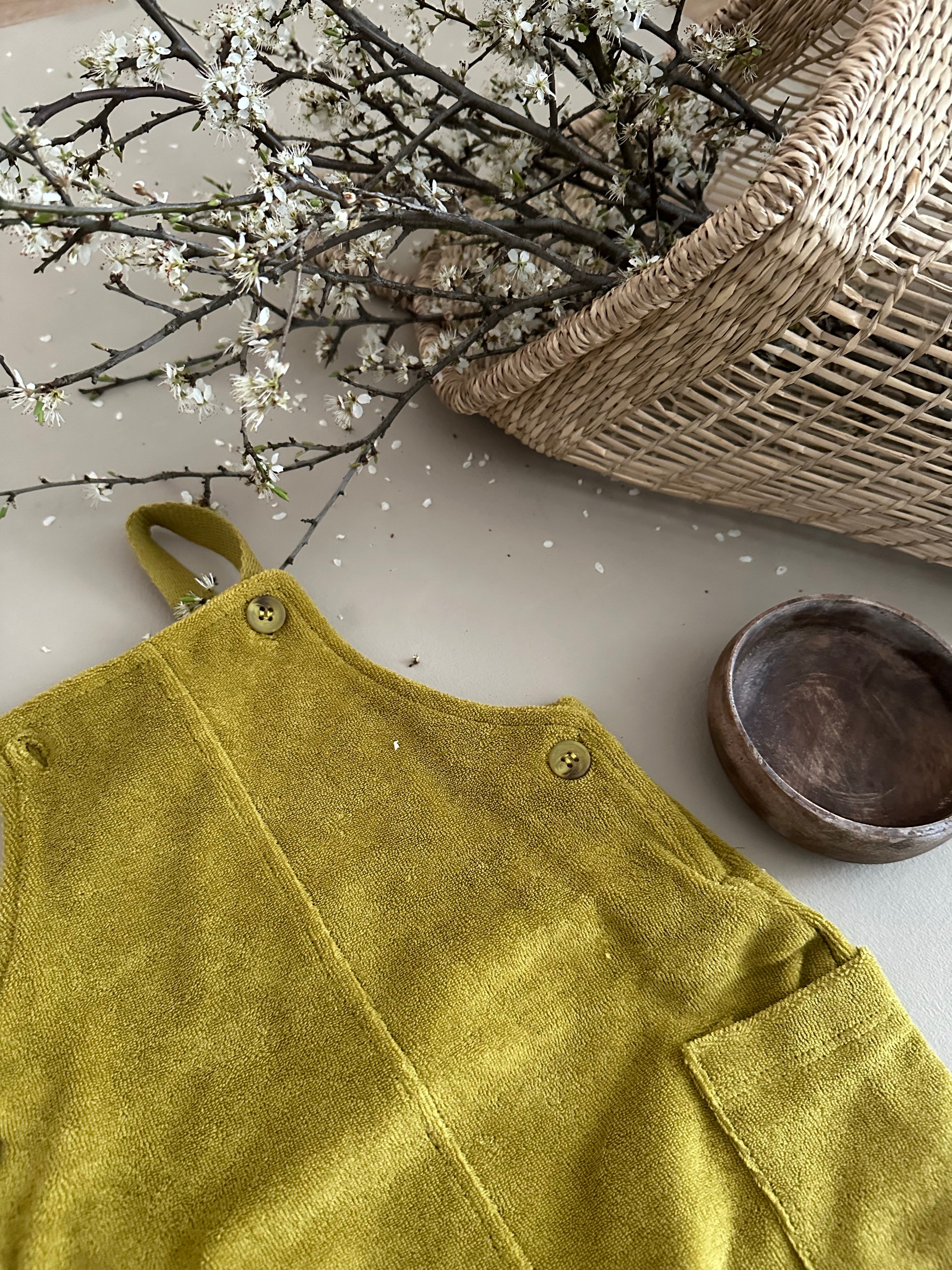 FROTTEE DUNGAREES | OLIVE GREEN