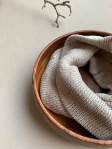 CHUNKY KNIT LOOP OAT MELANGE