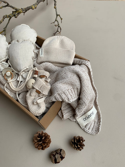 SOFT KNIT BOOTIES OAT