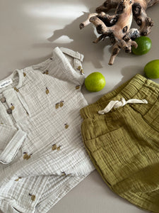 MUSLIN PANTS | OLIVE GREEN