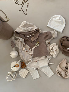 HOODED MUSLIN JACKET