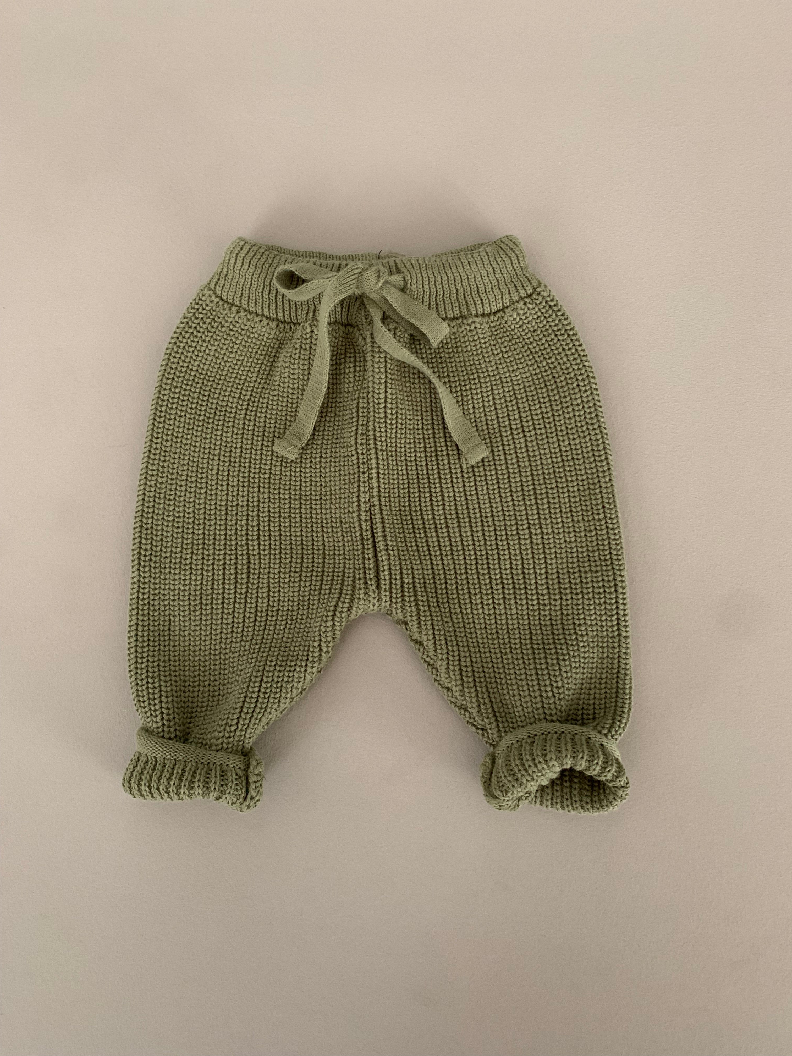 KNIT LEGGINGS | PISTACHIO