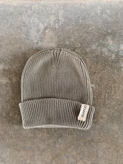 SOFT KNIT BEANIE | SMOKE