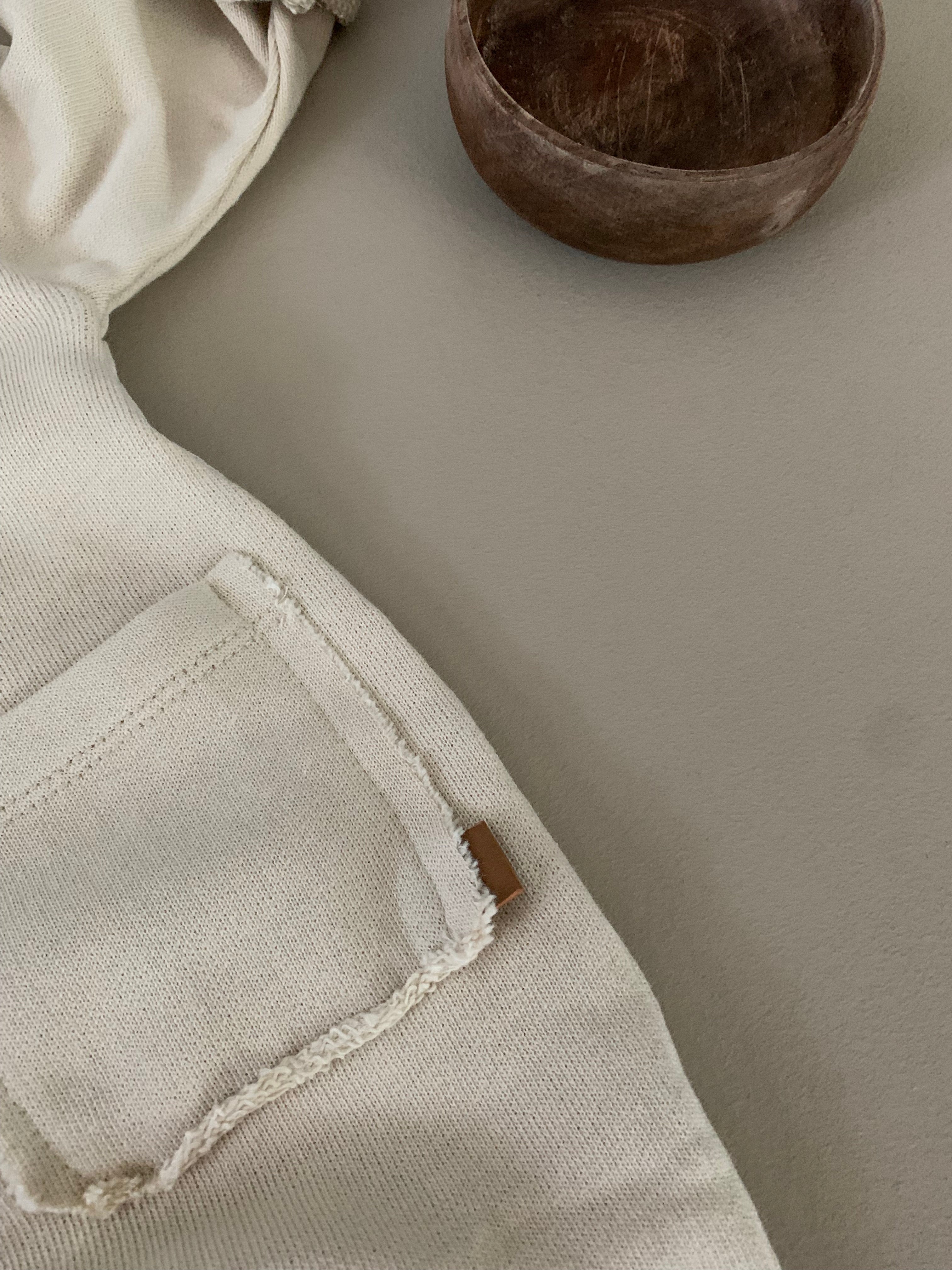 HOODED ROMPER | OATMEAL