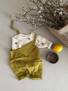 FROTTEE DUNGAREES | OLIVE GREEN