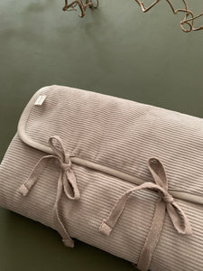 CORDUROY MOM BAG | LIGHT TAUPE