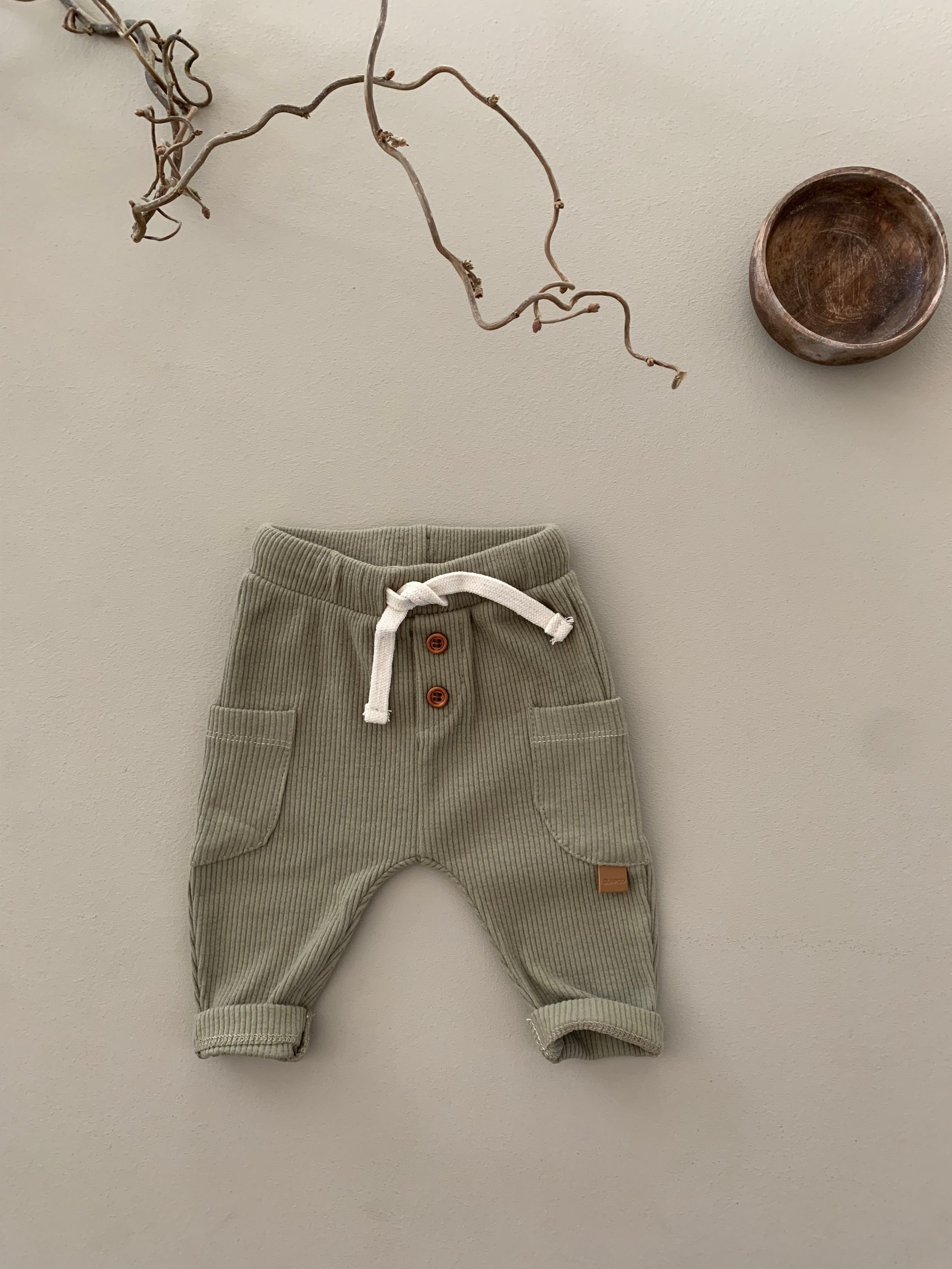SOFT RIB LEGGINGS | VINTAGE KHAKI