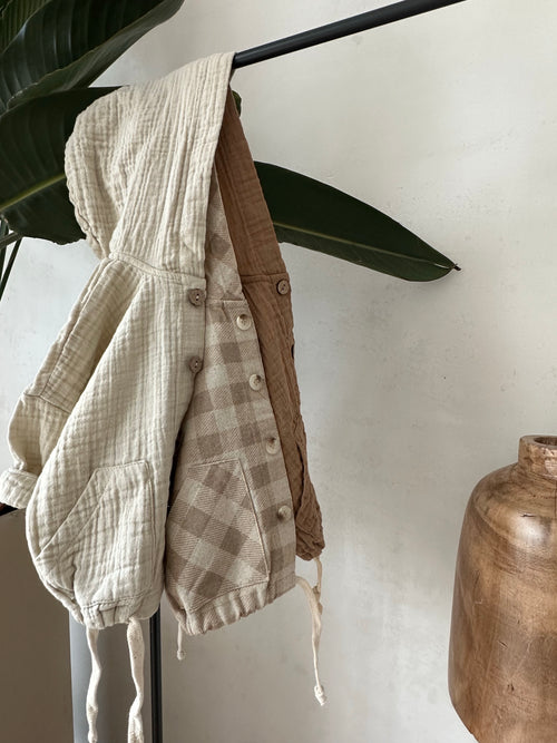 MUSLIN JACKET | BISCUIT