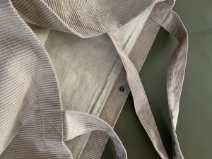 CORDUROY MOM BAG | LIGHT TAUPE