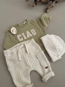 SOFT RIB LEGGINGS | OATMEAL