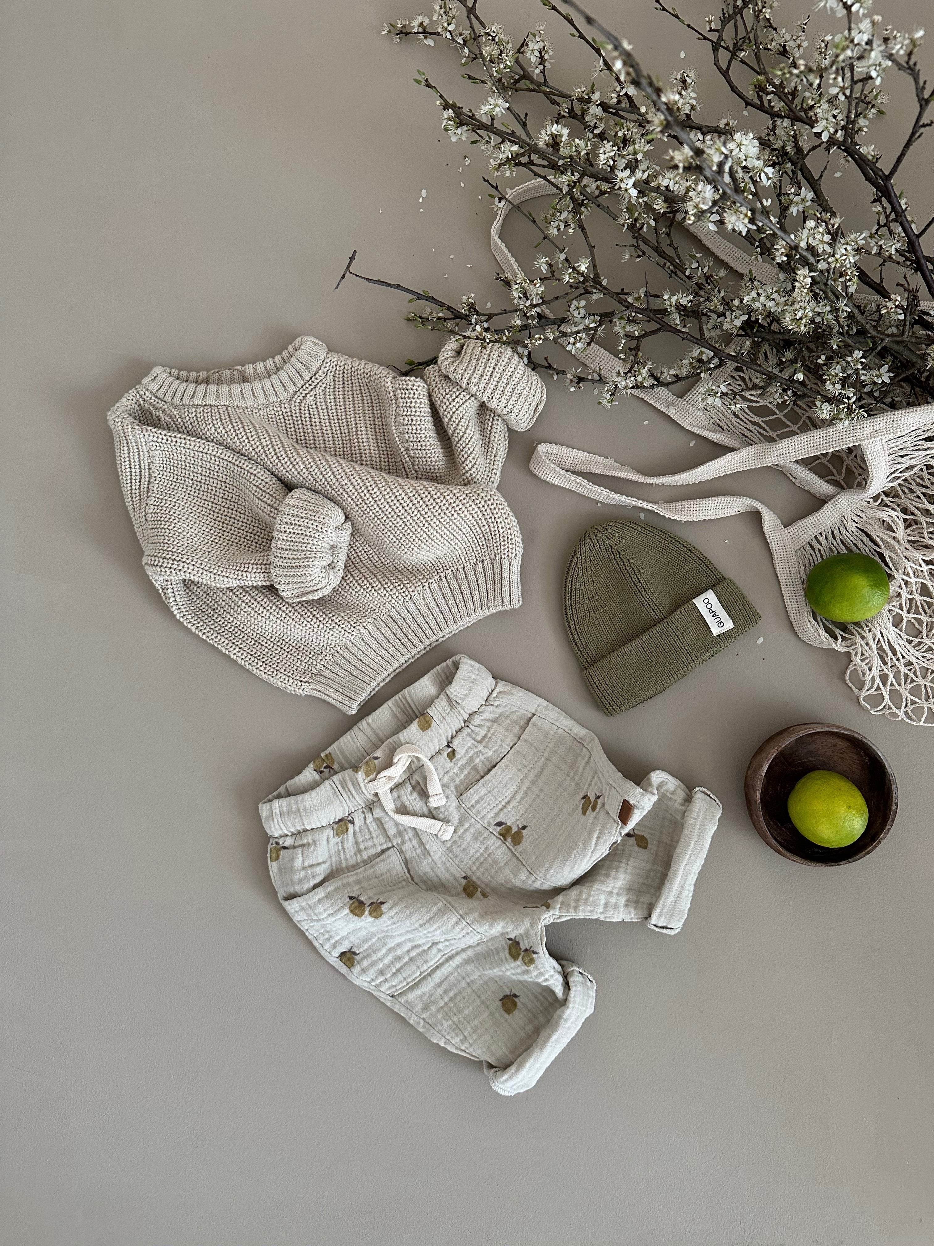 MUSLIN PANTS | LIME