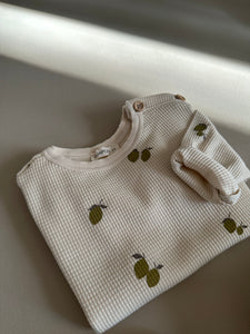 WAFFLE LONGSLEEVE | LIME OAT