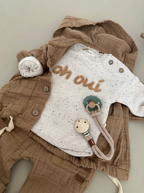 MUSLIN JACKET | BISCUIT