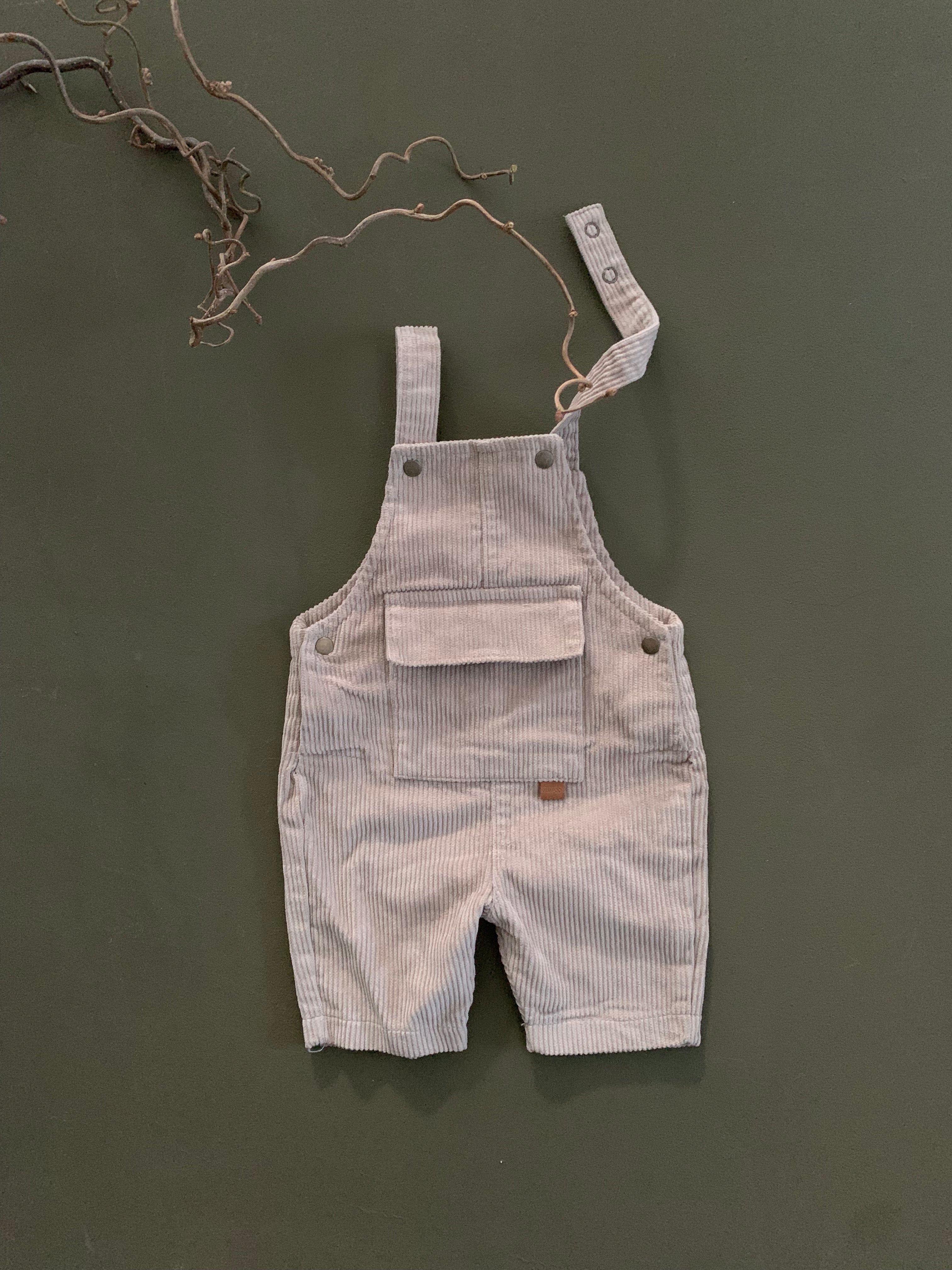CORDUROY DUNGAREES | LIGHT TAUPE